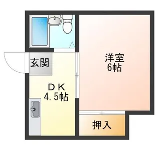 エクセルサニーハイツ【2階】の間取り