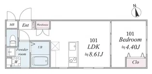 Elua南大井【1階】の間取り