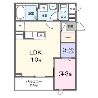 グランヒルズ富士見町【2階】の間取り
