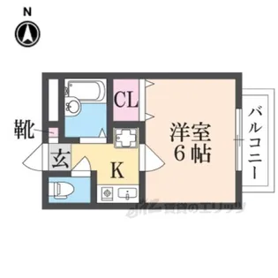 ラポール田井庄A棟B棟【1階】の間取り