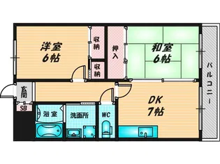 アモール永田【1階】の間取り