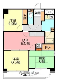 カーサリヴァブル【3階】の間取り