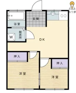 山百合テラス【1階】の間取り