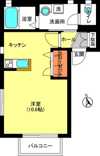 クラヴィエ南長崎【2階】の間取り