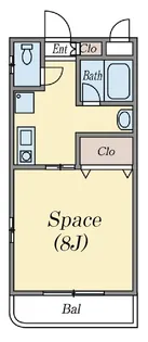 ファインコート学園西【2階】の間取り