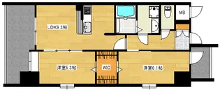 広島県広島市西区中広町2【マンション】の間取り