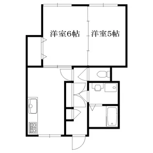 ホークハイツ【1階】の間取り