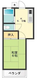 小山コーポI【2階】の間取り