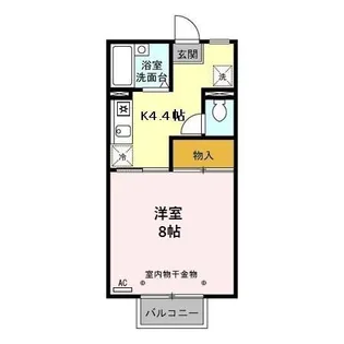 パンシオン額新保【2階】の間取り
