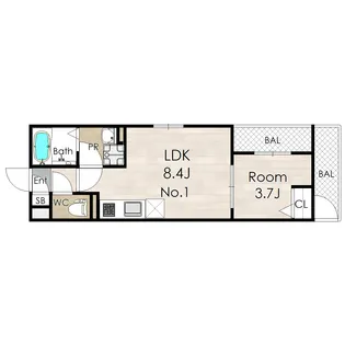 AVANTIO KITATATSUMI(アバンティオ北巽)【3階】の間取り