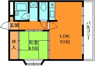プランドール王寺【5階】の間取り