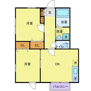 シャイン柏木【1階】の間取り
