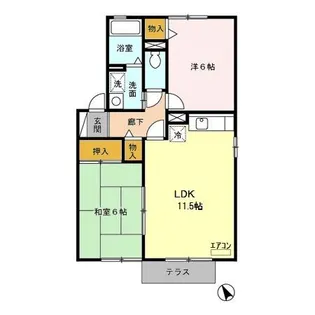 リヴィエール I/II【1階】の間取り