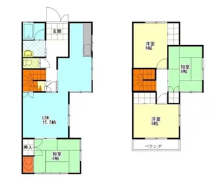 岡山県赤磐市山陽1【一戸建】の間取り