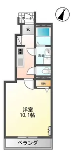 ラ・コリーヌ【1階】の間取り