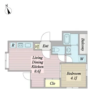 PINO東中延【1階】の間取り