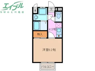 ラックス山城【1階】の間取り