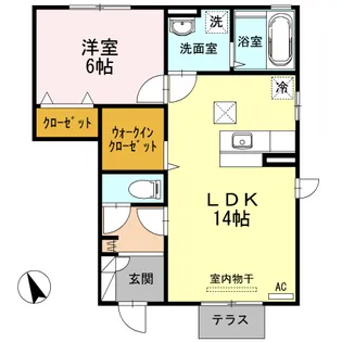 プレイス樹の丘【1階】の間取り