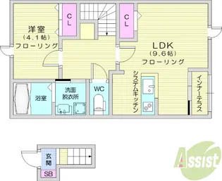 アヴニールブリエ【2階】の間取り