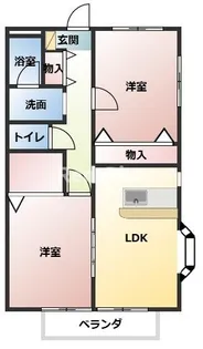 サンタウン【1階】の間取り