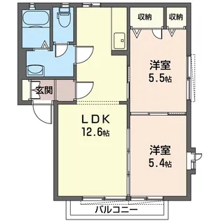 グリーンヒルズ田村 G 101号室【2階】の間取り
