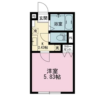 フェリース井土ヶ谷【1階】の間取り