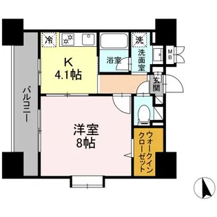 フルーリー府中【3階】の間取り