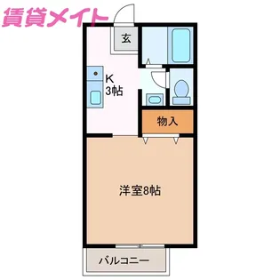 ジェムフォレスト A棟【2階】の間取り