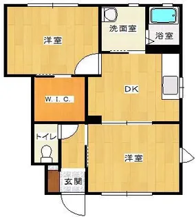 プラセール花華【1階】の間取り