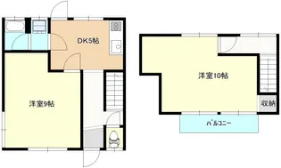 増宮アパートの間取り
