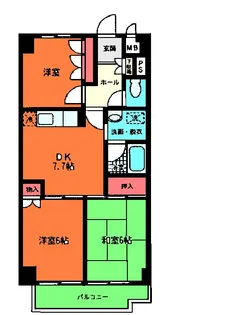 エスポアールI【2階】の間取り