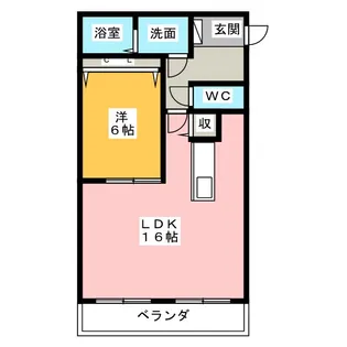 ウッドベルスクエアB棟【3階】の間取り