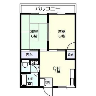 プラムコーポ【1階】の間取り
