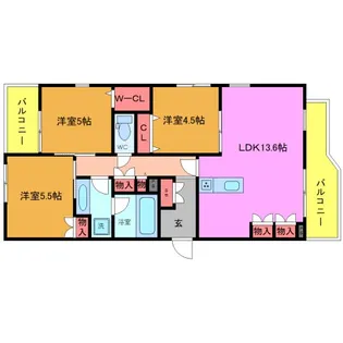 ソフィア南流山【2階】の間取り