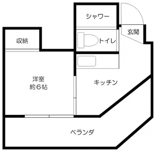 シャトール戸島【4階】の間取り