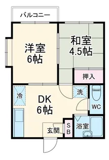 ベルシオン宮野木台【2階】の間取り