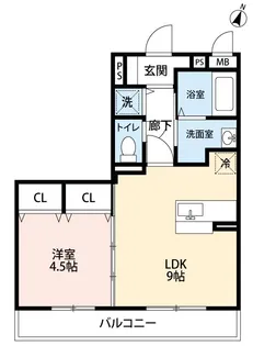 ビューフレア【2階】の間取り