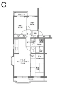 シーブリーズ金沢 1号棟【2階】の間取り