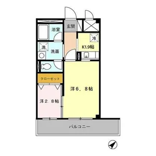 埼玉県川越市大字大袋新田【マンション】の間取り