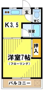 東京都府中市四谷1【アパート】の間取り