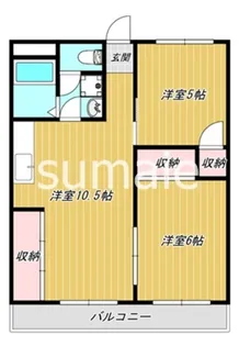 渋谷コート2号棟【4階】の間取り