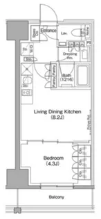 ザ・パークハビオ滝野川【6階】の間取り