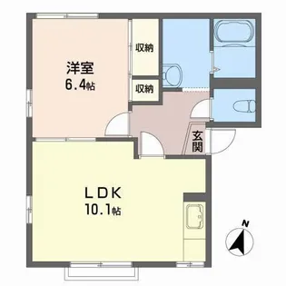 フローラ小倉寺【2階】の間取り