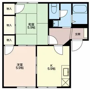 イズランド【1階】の間取り