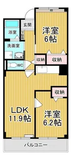 グランデールサカエ【3階】の間取り