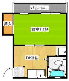 シティハイムプラージュ【1階】の間取り