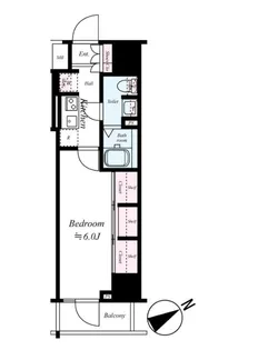 Log上野駅前【10階】の間取り