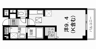 広島県福山市松浜町3【アパート】の間取り