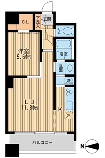 東京都江東区高橋【マンション】の間取り