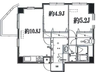 東京都世田谷区北沢1【マンション】の間取り